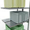 SCHULTE Lagertechnik Doppel-Anbauregal Stecksystem, MULTIPlus250, 3000x1000x(2x400) mm, 14 Böden, verzinkt