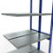 SCHULTE Lagertechnik Doppel-Anbauregal Stecksystem, MULTIPlus250, 3000x1000x(2x400) mm, 14 Böden, verzinkt