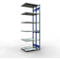 SCHULTE Lagertechnik Doppel-Anbauregal Stecksystem, MULTIPlus250, 3000x1000x(2x400) mm, 14 Böden, verzinkt