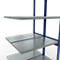 SCHULTE Lagertechnik Doppel-Anbauregal Stecksystem, MULTIPlus250, 3000x1000x(2x500) mm, 14 Böden, verzinkt