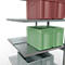 SCHULTE Lagertechnik Doppel-Anbauregal Stecksystem, MULTIPlus250, 3000x1000x(2x600) mm, 14 Böden, verzinkt