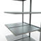 SCHULTE Lagertechnik Doppel-Anbauregal Stecksystem, MULTIPlus250, 3000x1000x(2x600) mm, 14 Böden, verzinkt