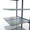 SCHULTE Lagertechnik Doppel-Anbauregal Stecksystem, MULTIPlus250, 3000x1000x(2x600) mm, 14 Böden, verzinkt