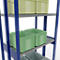 SCHULTE Lagertechnik - Doppel-Grundregal Stecksystem MULTIPlus250 - 3000x1000x(2x300) mm, 14 Böden, verzinkt