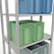 SCHULTE Lagertechnik - Doppel-Grundregal Stecksystem MULTIPlus250 - 3000x1000x(2x400) mm, 14 Böden, verzinkt