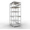 SCHULTE Lagertechnik - Doppel-Grundregal Stecksystem MULTIPlus250 - 3000x1000x(2x600) mm, 14 Böden, verzinkt