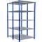 SCHULTE Lagertechnik - Dubbel legbordstelling. Type 250 kg - 2000x1000x2x600 mm, 10 schappen