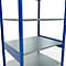 Schulte Lagertechnik Fachbodenregal MULTIplus150, Steck-Grundregal, B 1000 x T 800 x H 2500 mm, 6 Ebenen, bis 1400 kg, enzianblau/verzinkt