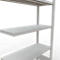Schulte Lagertechnik Fachbodenregal-Stecksystem MULTIplus 250, Anbauregal, Längenriegel, 2000x1000x400 mm, 5 Böden, lichtgrau