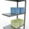 Schulte Lagertechnik Fachbodenregal-Stecksystem MULTIplus 250, Anbauregal, Längenriegel, 2000x750x400 mm, 5 Böden, verzinkt