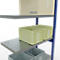 Schulte Lagertechnik Fachbodenregal-Stecksystem MULTIplus 250, Anbauregal, Längenriegel, 2500x1000x500 mm, 6 Böden, enzianblau/verzinkt