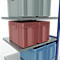 Schulte Lagertechnik Fachbodenregal-Stecksystem MULTIplus 250, Anbauregal, Längenriegel, 2500x1000x800 mm, 6 Böden, enzianblau/verzinkt
