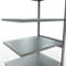 Schulte Lagertechnik Fachbodenregal-Stecksystem MULTIplus 250, Anbauregal, Längenriegel, 2500x1000x800 mm, 6 Böden, verzinkt