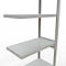 Schulte Lagertechnik Fachbodenregal-Stecksystem MULTIplus 250, Anbauregal, Längenriegel, 2500x750x300 mm, 6 Böden, lichtgrau