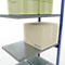 Schulte Lagertechnik Fachbodenregal-Stecksystem MULTIplus 250, Anbauregal, Längenriegel, 3000x1000x600 mm, 7 Böden, enzianblau/verzinkt