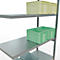 Schulte Lagertechnik Fachbodenregal-Stecksystem MULTIplus 250, Anbauregal, Längenriegel, 3000x1300x600 mm, 7 Böden, verzinkt