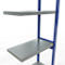 Schulte Lagertechnik Fachbodenregal-Stecksystem MULTIplus 250, Anbauregal, Längenriegel, 3000x750x400 mm, 7 Böden, enzianblau/verzinkt