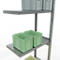 Schulte Lagertechnik Fachbodenregal-Stecksystem MULTIplus 250, Anbauregal, Längenriegel, 3000x750x400 mm, 7 Böden, verzinkt