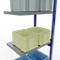 Schulte Lagertechnik Fachbodenregal-Stecksystem MULTIplus 250, Anbauregal, Längenriegel, 3000x750x500 mm, 7 Böden, enzianblau/verzinkt