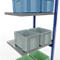 Schulte Lagertechnik Fachbodenregal-Stecksystem MULTIplus 250, Anbauregal, Längenriegel, 3000x750x600 mm, 7 Böden, enzianblau/verzinkt