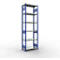 Schulte Lagertechnik Fachbodenregal-Stecksystem MULTIplus 250, Grundregal, Längenriegel, 2500x750x400 mm, 6 Böden, enzianblau/verzinkt