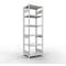 Schulte Lagertechnik Fachbodenregal-Stecksystem MULTIplus 250, Grundregal, Längenriegel, 2500x750x600 mm, 6 Böden, lichtgrau