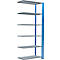 Schulte Lagertechnik Fachbodenregal Stecksystem MultiPlus250, Anbauregal, 6 Fachböden, Kreuzstrebe, B 1000 x T 500 x H 2500 mm, Enzianblau RAL 5010