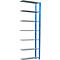 Schulte Lagertechnik Fachbodenregal Stecksystem MultiPlus250, Anbauregal, 7 Fachböden, Kreuzstrebe, B 1000 x T 300 x H 3000 mm, Enzianblau RAL 5010