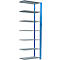 Schulte Lagertechnik Fachbodenregal Stecksystem MultiPlus250, Anbauregal, 7 Fachböden, Kreuzstrebe, B 1000 x T 500 x H 3000 mm, Enzianblau RAL 5010