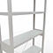 Schulte Lagertechnik Fachbodenregal Stecksystem MultiPlus250, Grundregal, 6 Fachböden, Kreuzstrebe, B 1000 x T 300 x H 2500 mm, Lichtgrau RAL 7035