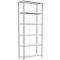 Schulte Lagertechnik Fachbodenregal Stecksystem MultiPlus250, Grundregal, 6 Fachböden, Kreuzstrebe, B 1000 x T 400 x H 2500 mm, Lichtgrau RAL 7035