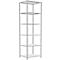 Schulte Lagertechnik Fachbodenregal Stecksystem MultiPlus250, Grundregal, 6 Fachböden, Kreuzstrebe, B 750 x T 600 x H 2500 mm, Lichtgrau RAL 7035