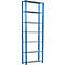 Schulte Lagertechnik Fachbodenregal Stecksystem MultiPlus250, Grundregal, 7 Fachböden, Kreuzstrebe, B 1000 x T 300 x H 3000 mm, Enzianblau RAL 5010