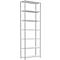 Schulte Lagertechnik Fachbodenregal Stecksystem MultiPlus250, Grundregal, 7 Fachböden, Kreuzstrebe, B 1000 x T 400 x H 3000 mm, Lichtgrau RAL 7035