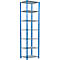 Schulte Lagertechnik Fachbodenregal Stecksystem MultiPlus250, Grundregal, 7 Fachböden, Kreuzstrebe, B 750 x T 600 x H 3000 mm, Enzianblau RAL 5010