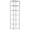 Schulte Lagertechnik Fachbodenregal Stecksystem MultiPlus250, Grundregal, 7 Fachböden, Kreuzstrebe, B 750 x T 600 x H 3000 mm, Lichtgrau RAL 7035