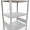 Schulte Lagertechnik Fachbodenregal Stecksystem MultiPlus250, Grundregal, 7 Fachböden, Kreuzstrebe, B 750 x T 600 x H 3000 mm, Lichtgrau RAL 7035