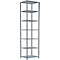 Schulte Lagertechnik Fachbodenregal Stecksystem MultiPlus250, Grundregal, 7 Fachböden, Kreuzstrebe, B 750 x T 600 x H 3000 mm, silbergrau/verzinkt