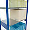 Schulte Lagertechnik Fachbodenregal Steckystem MULTIplus250, Grundregal, B 1000 x T 500 x H 2500 mm, 6 Böden, Kreuzstrebe, bis 1700 kg, enzianblau