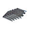 Schulte Lagertechnik Fußplatten-Unterlegblech für Ständerrahmen S610-M18-U und S625-A18, Stärke 1 mm, verzinkt, 5 Stück