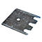 Schulte Lagertechnik Fußplatten-Unterlegblech für Ständerrahmen S610-M18-U und S625-A18, Stärke 2 mm, verzinkt, 1 Stück