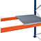 Schulte Lagertechnik Inzetrooster voor palletstelling, B 2700 x D 800 mm, voor staanderdiepte 50 mm, verzinkt, 2 stuks.