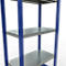 Schulte Lagertechnik MULTIplus 250 boutloos rekkensysteem, basisrek, lengte bout, 2000x750x400 mm, 5 legborden, gentiaanblauw/verzinkt