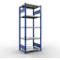 Schulte Lagertechnik MULTIplus 250 boutloos rekkensysteem, basisrek, lengte bout, 2000x750x600 mm, 5 legborden, gentiaanblauw/verzinkt