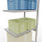 Schulte Lagertechnik MULTIplus 250 boutloos rekkensysteem, boutloze aanbouwstelling, lengte bout, 2500x750x500 mm, 6 legborden, lichtgrijs