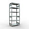 Schulte Lagertechnik MULTIplus 250 estantería sin tornillos, estantería básica, longitud tornillo, 2500x1000x600 mm, 6 baldas, galvanizado