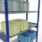 Schulte Lagertechnik MULTIplus 250 legbordstelling, basisrek, lengte grendel, 2500x1300x500 mm, 6 legborden, gentiaanblauw/verzinkt