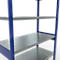 Schulte Lagertechnik MULTIplus 250 legbordstelling, basisrek, lengte grendel, 2500x1300x600 mm, 6 legborden, gentiaanblauw/verzinkt