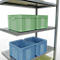 Schulte Lagertechnik MULTIplus 250 rekkensysteem zonder scharnieren, aanschroefbaar, lengte bout, 2000x1000x600 mm, 5 legborden, gegalvaniseerd