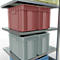 Schulte Lagertechnik MULTIplus 250 rekkensysteem zonder scharnieren, aanschuifvak, lengte bout, 2000x1000x800 mm, 5 legborden, gegalvaniseerd